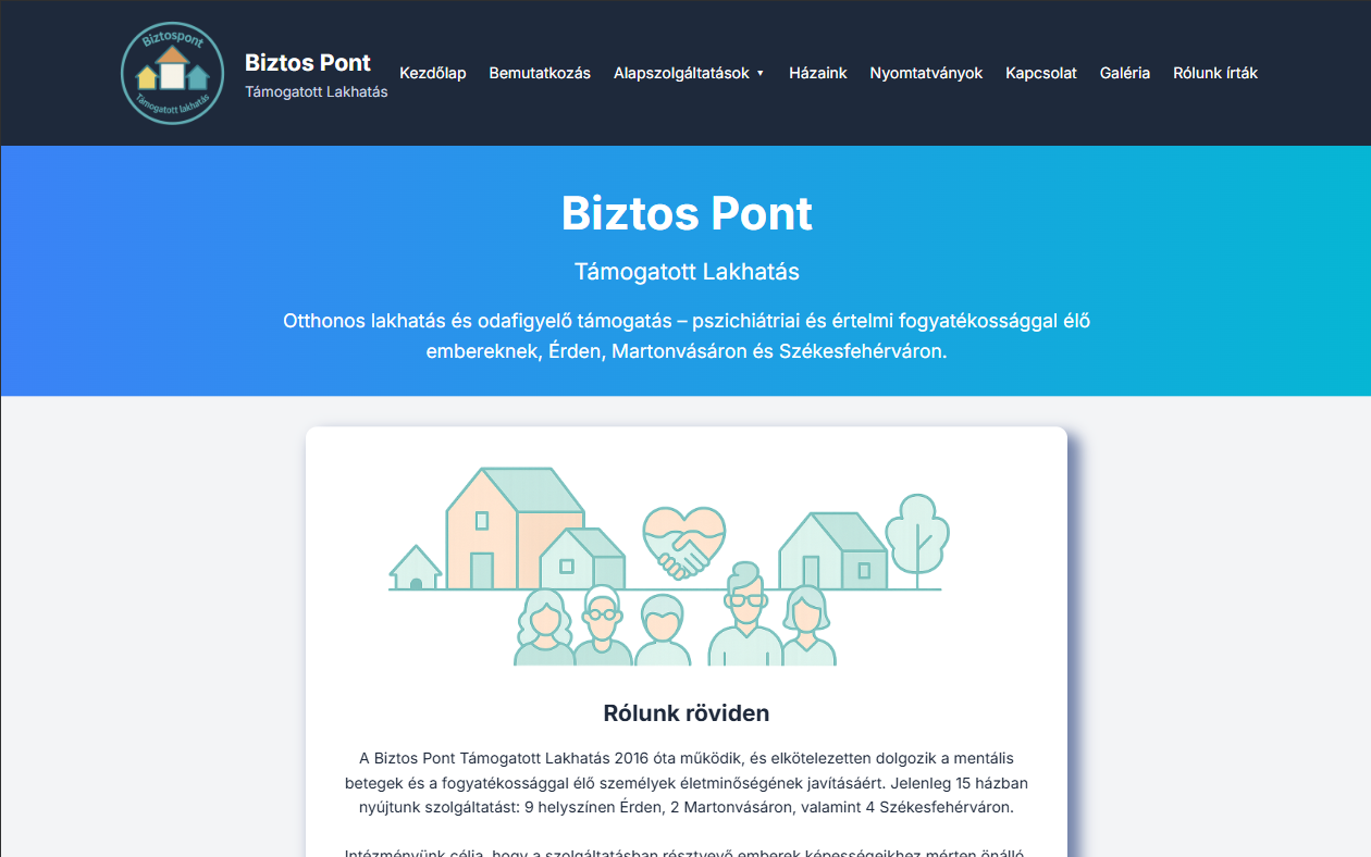 Biztos Pont Támogatott lakhatás – előnézet