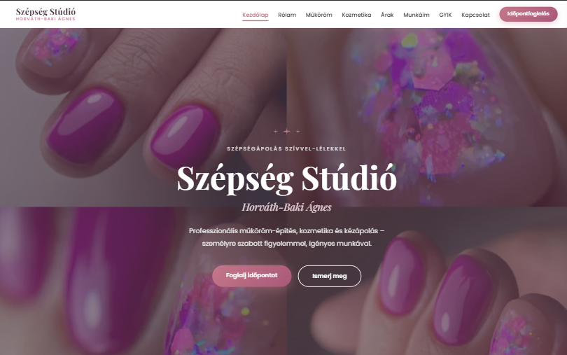 Horváth-Baki Ágnes - Szépség Stúdió – előnézet